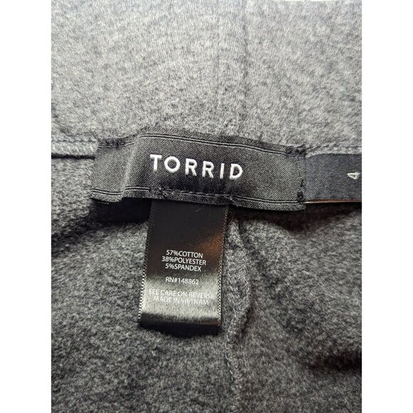 Torrid Women's Size 4 Charcoal Gray Sweatpant Longe Wear/ Dressy Pants Pockets - Picture 10 of 16